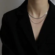Fashion Geometric 304 Stainless Steel Plating Layered Necklaces