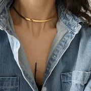 Fashion Geometric 304 Stainless Steel Plating Layered Necklaces