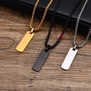 304 Stainless Steel Punk Minimalist Polishing Square